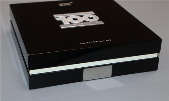 A Mont Blanc Soulmakers for 100 years limited edition box an other packaging, pen not included (55 of 100)